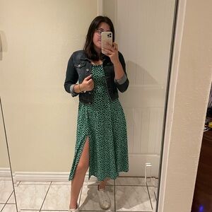 Green Floral Dress